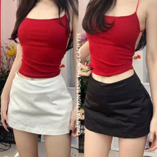 Chân váy ngắn chữ A, chân váy trơn dáng ngắn form chữ A basic