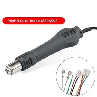 Máy khò cầm tay QUICK 2008. Nhiệt độ 100-500°C, kèm 4 đầu khò 2.5/6.4/8/12.7 mm 700W