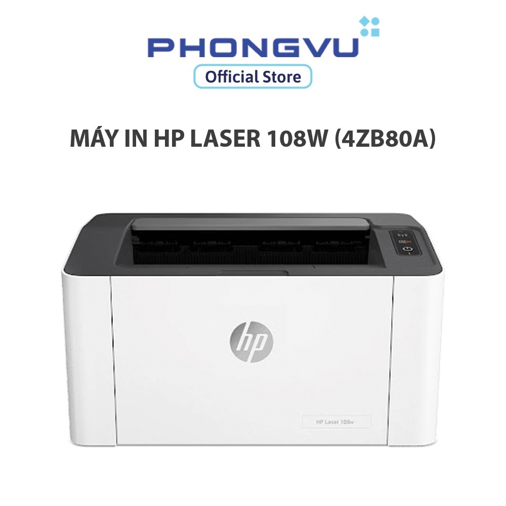 Máy In HP Laser 108w (4ZB80A) – In Đen Trắng – Kết Nối Wifi – In Nhanh 22ppm – Máy In Văn Phòng Tiết