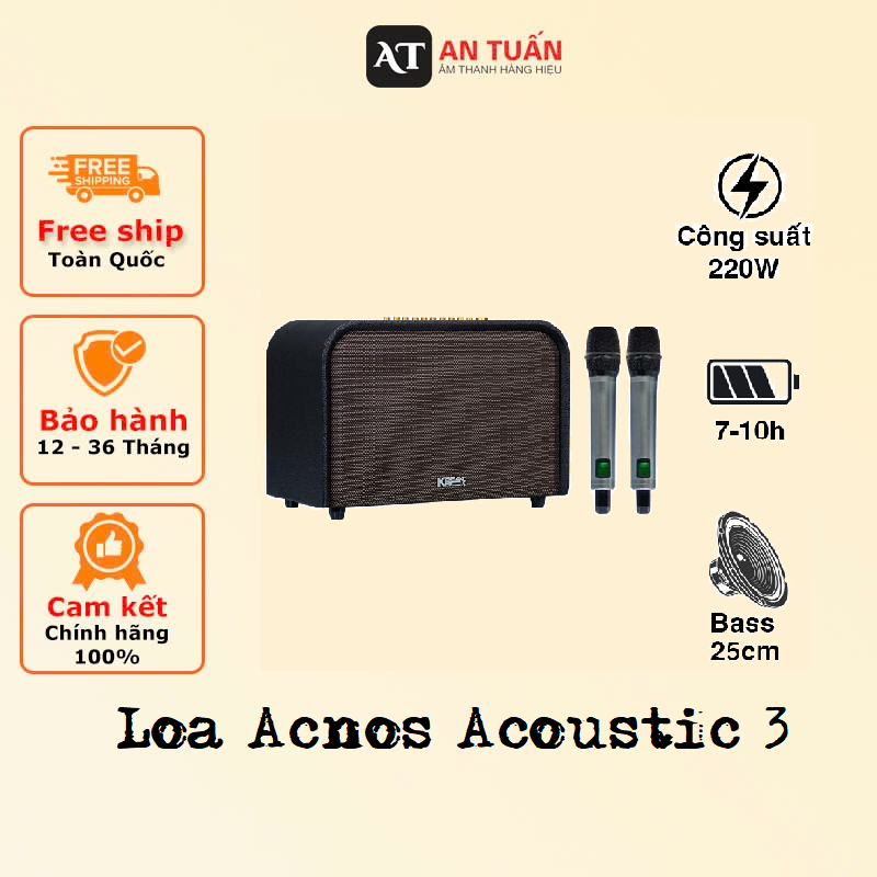 Loa Karaoke Acnos Acoustic 3 ( Hàng Chính Hãng )
