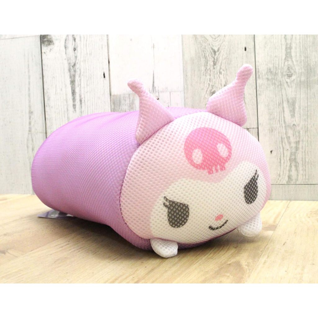 Chính hãng Nhật - Sanrio Lying Down Mesh Cushion Kuromi - Đệm gối nằm bông Kuromi cho bé