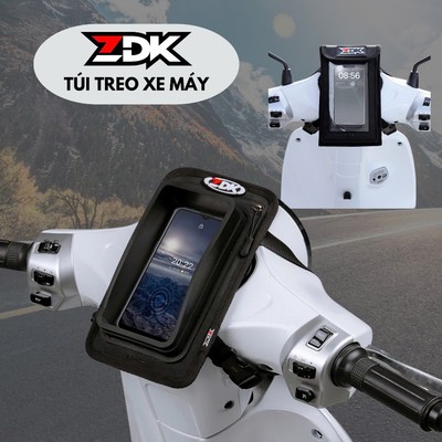 Túi ZDK mini, Túi treo đầu xe máy đựng điện thoại, phiên bản cao cấp, 2 lớp hỗ trợ thoát nhiệt