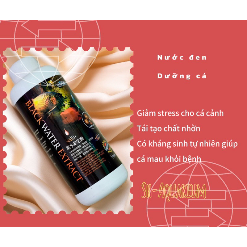 Nước Đen Ista Black Water dùng để dưỡng cá, giúp cá giảm stress