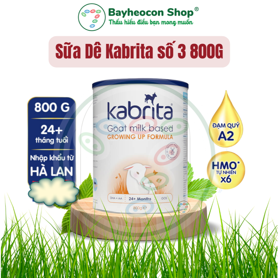 [Date 2026] Sữa dê Kabrita Số 3 800g (từ 2 tuổi)