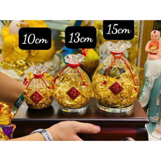 Đồ phong thủy, đồ may mắn hình quả thơm, ngân lượng, túi vàng dùng để trang trí bày biện trên bàn thờ, bàn thần tài