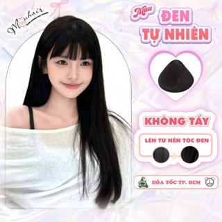 Thuốc nhuộm tóc, Thuốc nhuộm tóc màu Đen Tự Nhiên, Mouhair, tặng oxi trợ dưỡng,bao tay, mũ trùm, bịt tai.