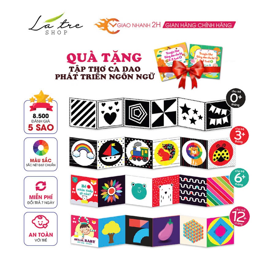 Bộ thẻ GẤP KÍCH THÍCH THỊ GIÁC CHO BÉ