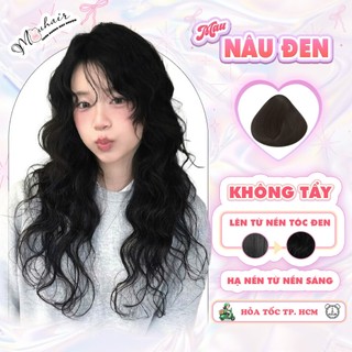  Thuốc nhuộm tóc Thuốc nhuộm tóc màu Nâu Đen Mouhair tặng oxi trợ dưỡng,bao tay mũ trùm bịt tai. 