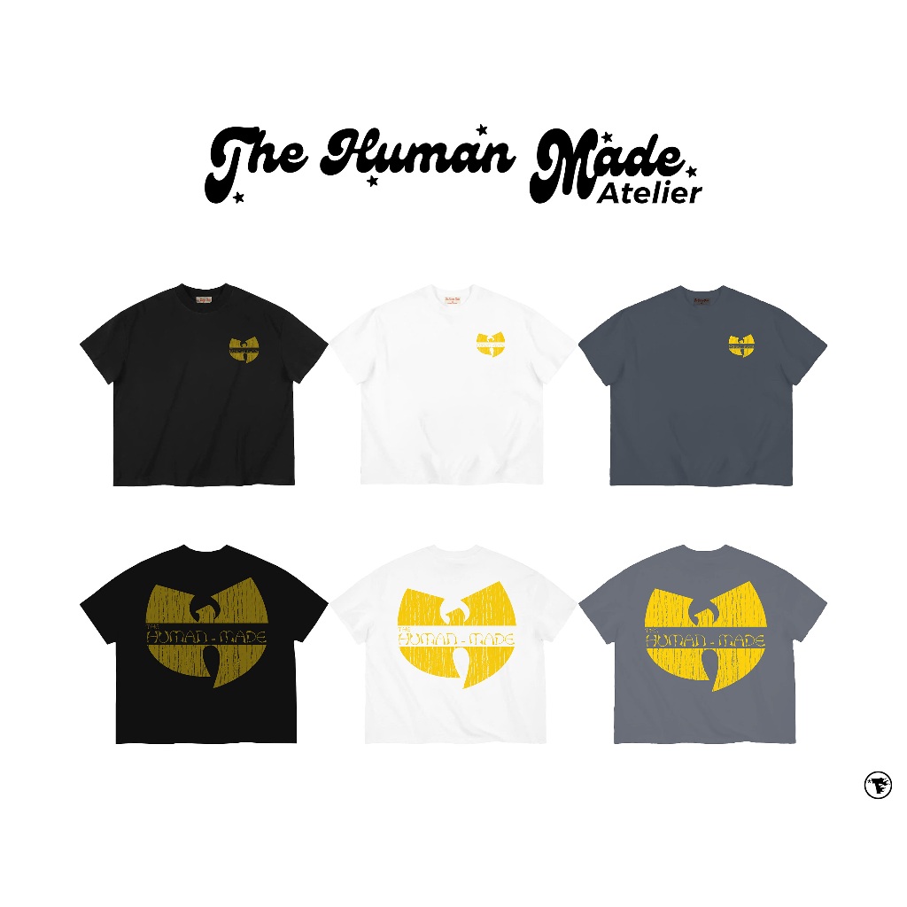 Áo thun form Boxy 250GSM | in big logo The Human Made | The Human Made Atelier | cotton 100%