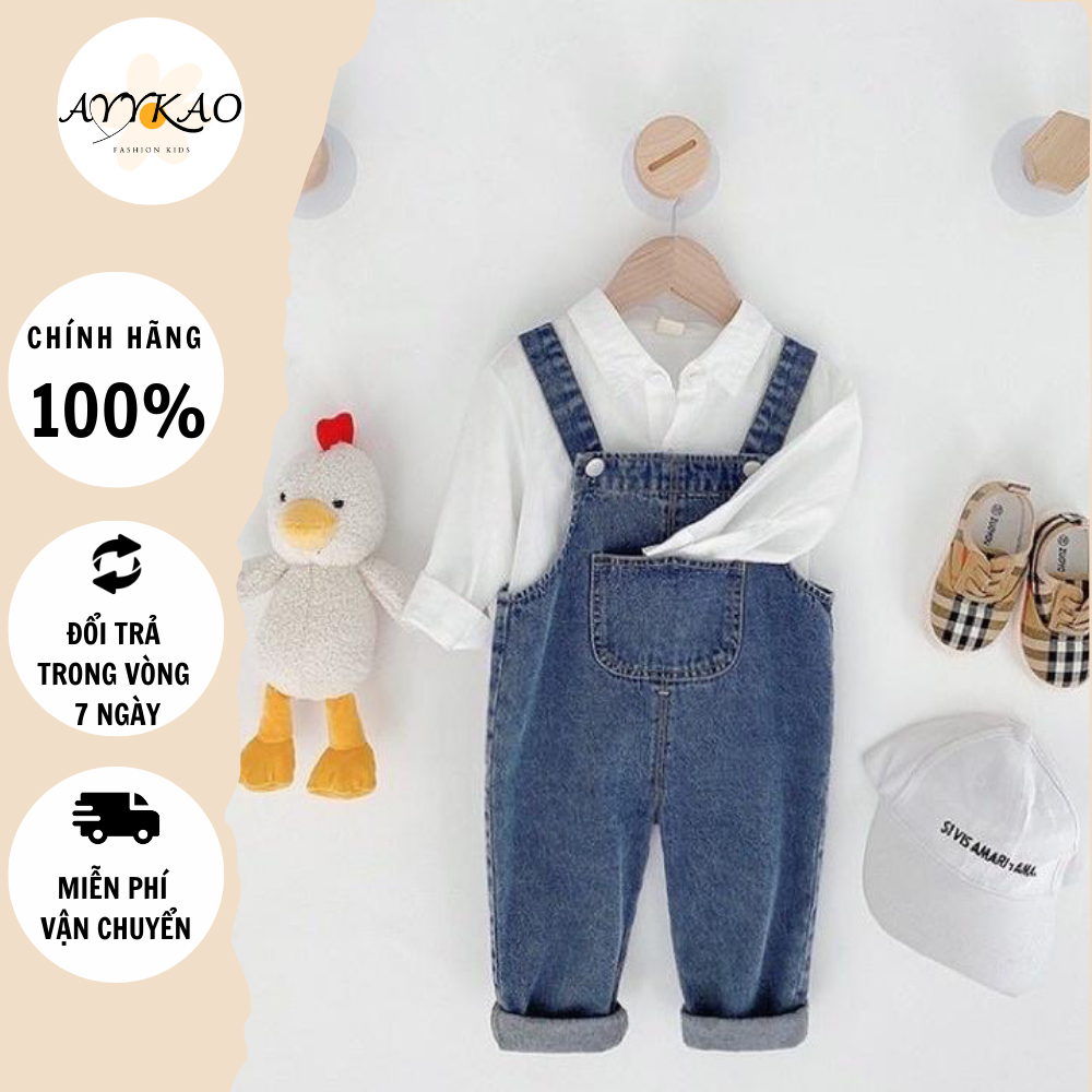 Quần Yếm Jeans Cho Bé Cao Cấp Hàng Loại 1 Y1 - Ayykao