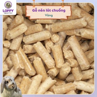 1kg gỗ nén/ cát gỗ VÀNG/NÂU lót chuồng, hút nước, hỗ trợ khử mùi cho thỏ/bọ ú(chuột lang)/sóc/chinchila/ mèo