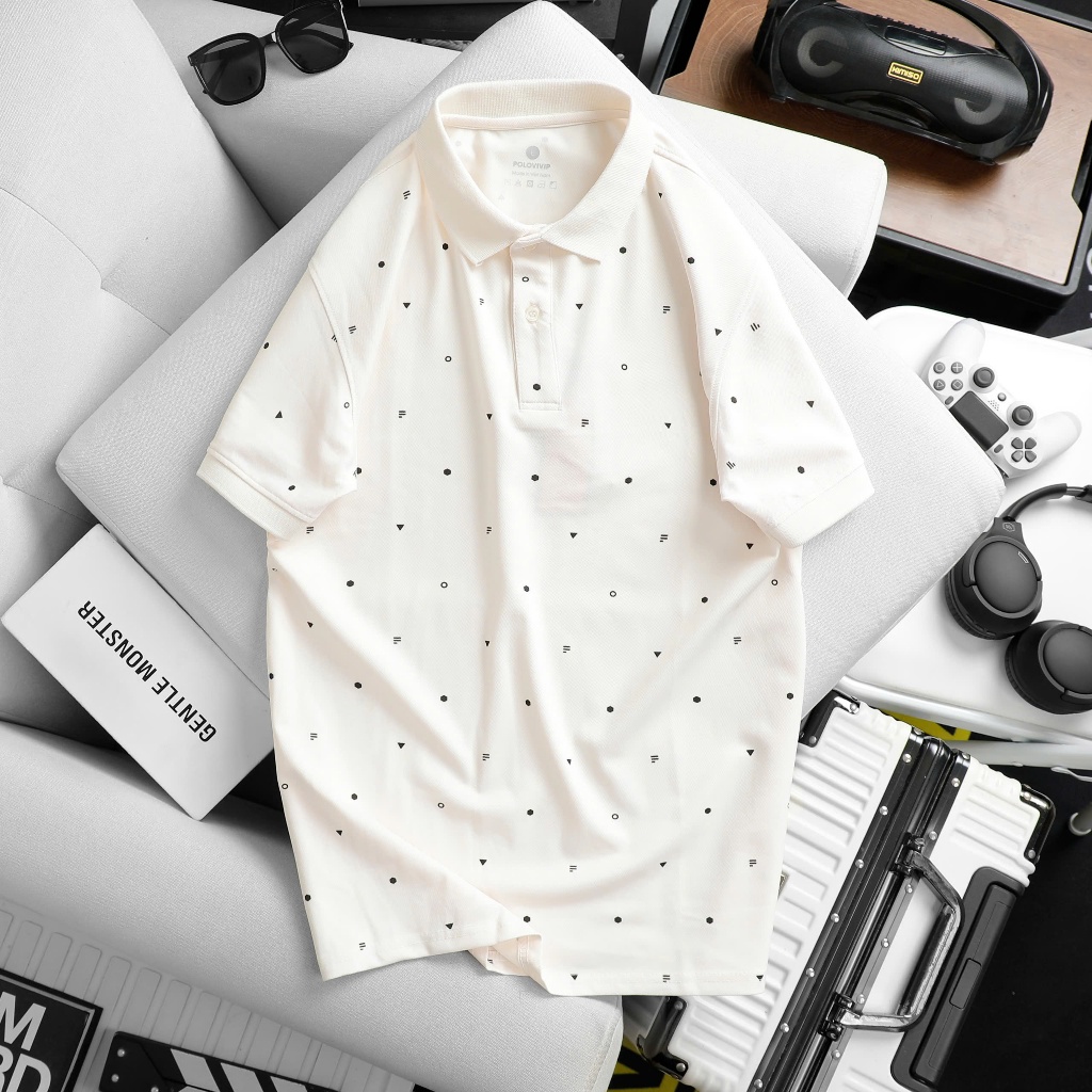 áo thun nam,áo polo in họa tiết chất poly cá sấu co giãn 4 chiều pl006