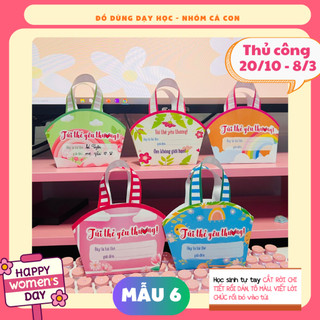 LÀM THIỆP THỦ CÔNG QUỐC TẾ PHỤ NỮ VÀ NHÀ GIÁO 20/10 - 8/3 - 20/11 - NHỚ GHI CHÚ SỐ LƯỢNG NAM NỮ- CÁ CON