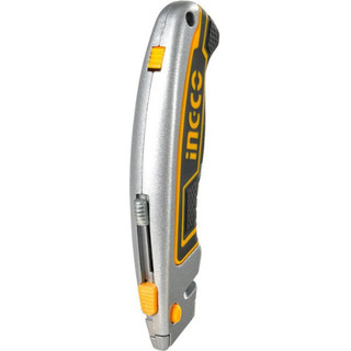 Dụng cụ cắt rọc, rọc giấy đa năng Ingco HUK6128, lưỡi SK5 61x19mm Kèm 5 lưỡi cắt