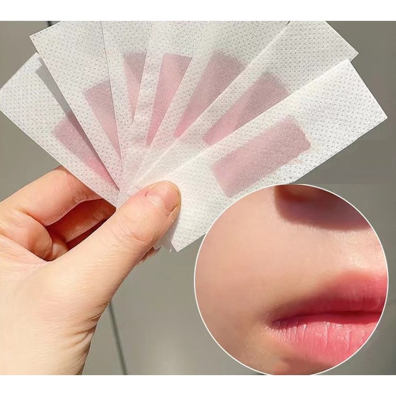 Wax ria mép, lông nách Luckyfine, Miếng dán tẩy lông mặt wax strips face tiện lợi
