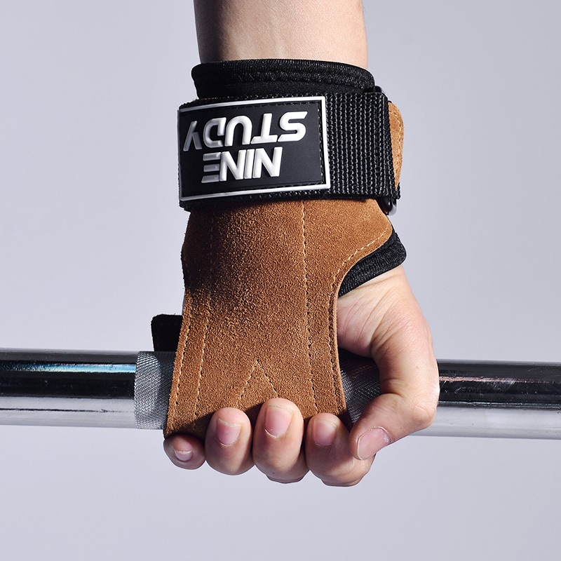 Găng Tay Tập GYM Nine Study , Dây kéo lưng Lifting Straps đa năng hỗ trợ tập Gym, lên xà