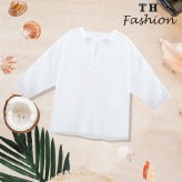 Áo sơ mi tay lỡ freesize nhập khẩu chính hãng ALYSSA KT103 phong cách Hàn Quốc cao cấp