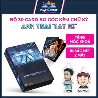 Hộp 30 Card Bo Góc Anh Trai Say Hi Chất Lượng Cao Có Chữ Ký, Giá Trị Sưu Tầm, Kích Thước 8.56x5.4