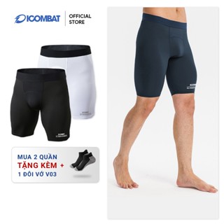 Quần Bó Cơ Nam ICOMBAT RUNNING Quần Legging Nam Lưới Thoáng Mát Chạy Bộ Đạp Xe Thi Đấu - QL02