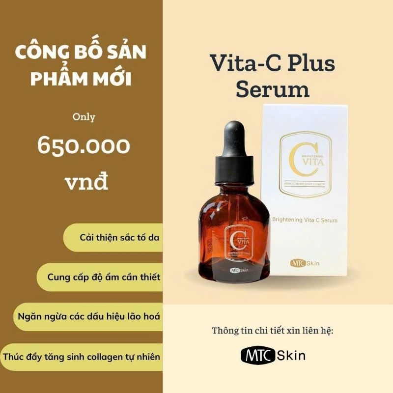 [Chính Hãng] Serum vitamin C - Vita C MTC 60ml