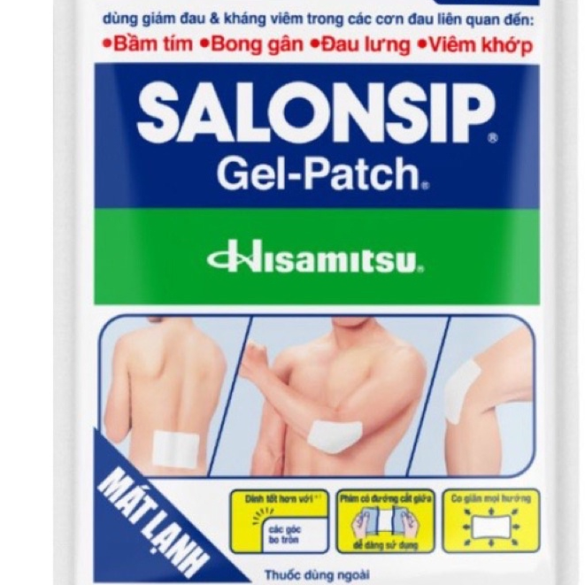 Salonship và fujisip miếng dán giảm đau
