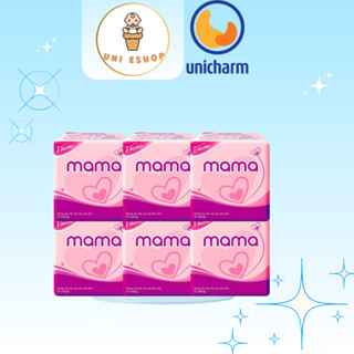 Combo 6 Băng vệ sinh Diana Mama cho mẹ sau sinh mềm mại êm ái thấm hút tốt bịch 12 miếng