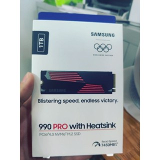 Ổ cứng SSD Samsung 990 Pro 1TB / 2TB HeatSink M2 NVMe 2280 - PCIe Gen4x4  (600TBW)- BH 60 tháng