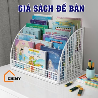 Giá để sách và dụng cụ học tập cho bé 3 ngăn, kệ đựng tài liệu để bàn văn phòng tiện lợi