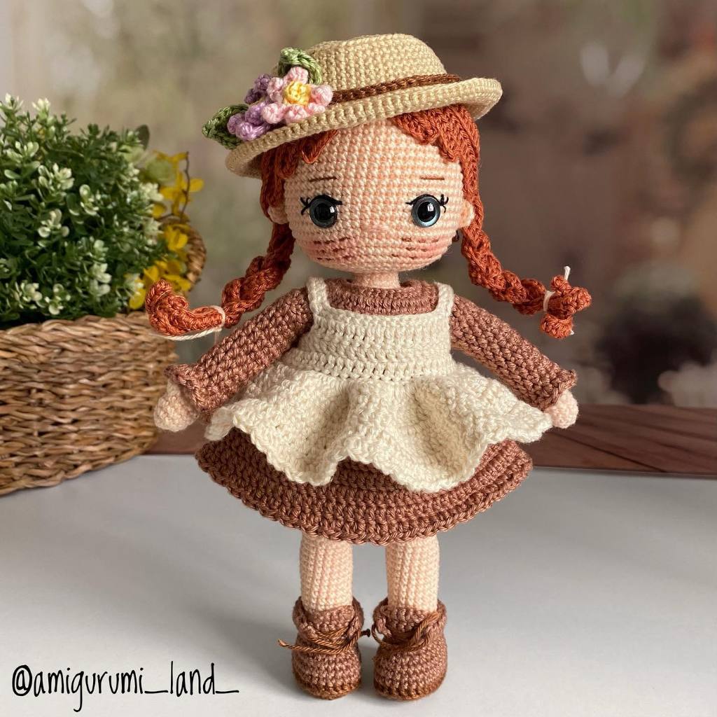 Chart móc len tiếng Việt búp bê Anne Shirley