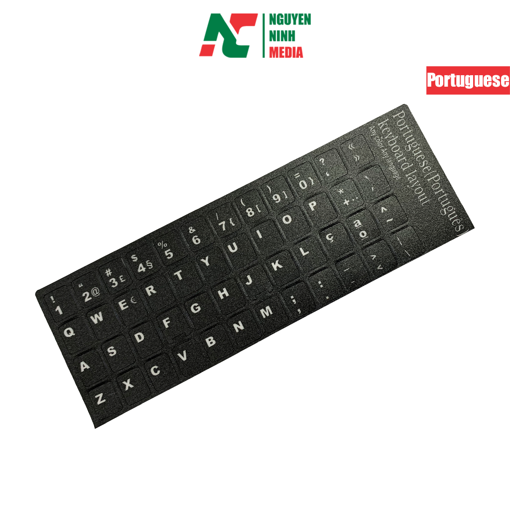 Miếng Dán Bàn Phím Tiếng Bồ Đào Nha, Angola - Portugal Keyboard Sticker