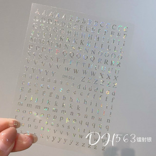 sticker dán móng chữ ABC