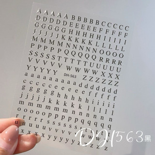 sticker dán móng chữ ABC