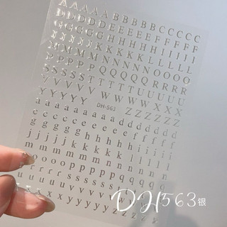 sticker dán móng chữ ABC
