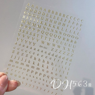 sticker dán móng chữ ABC