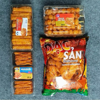 hộp Bánh Bò Xiền Vừng Bánh, Bò Quẩy, Bánh Bò Vừng Miếng hương vị tuổi thơ