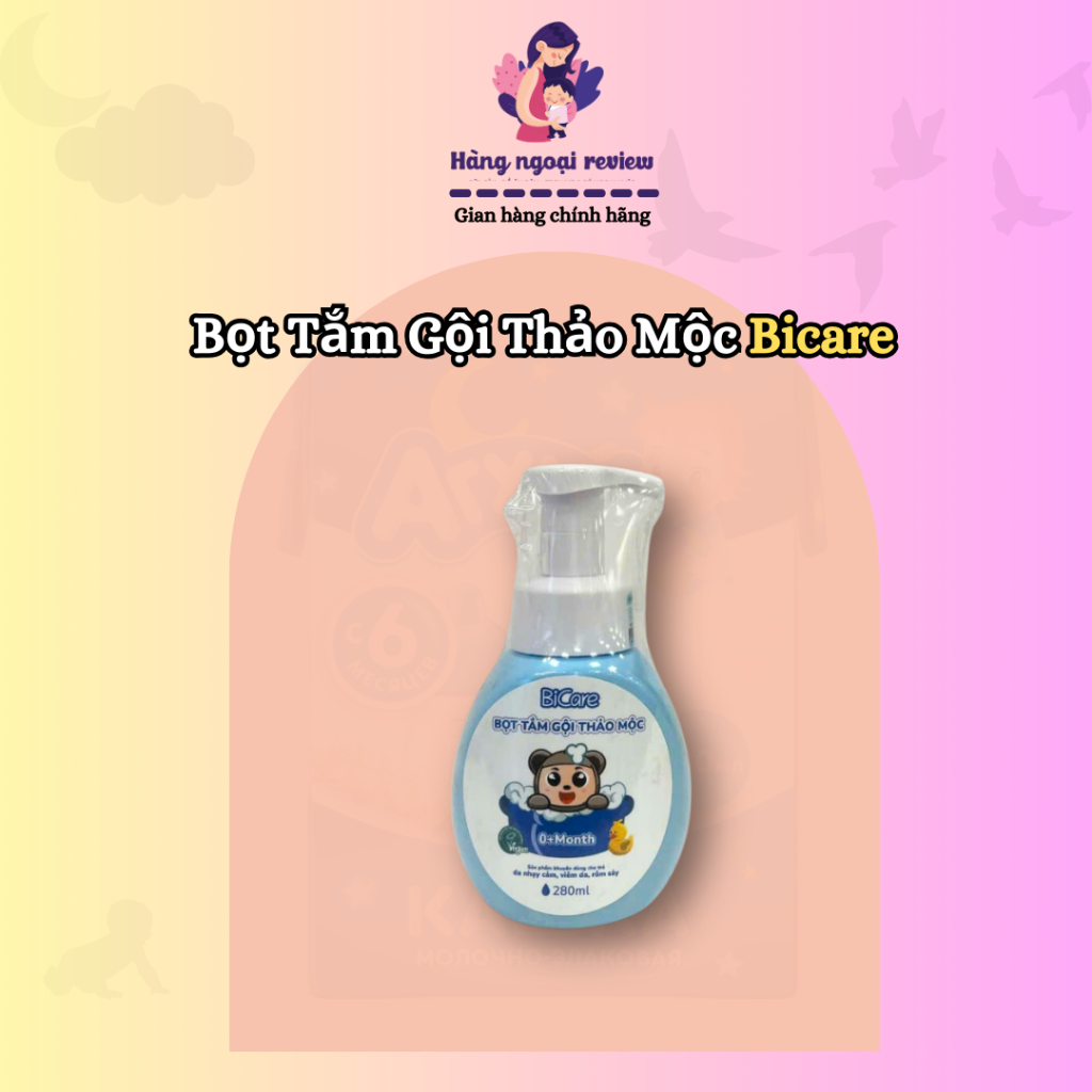 Bọt Tắm Gội Thảo Mộc BiCare An Toàn Lành Tính Cho Bé
