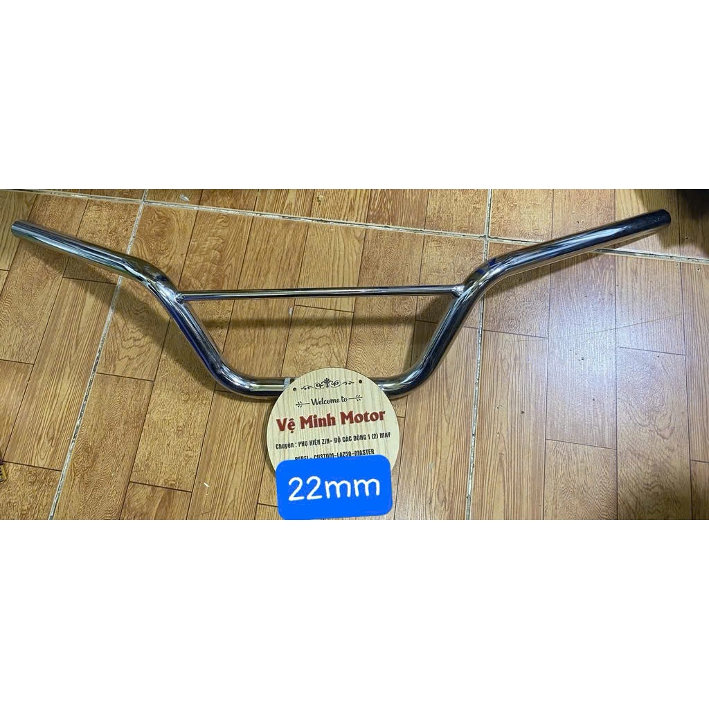 Ghi đông tracker thanh ngang sắt xi Gn 125,Yb 125,Husky 125,Wolf 125,Gd 110,Bx 150,Win 100/110