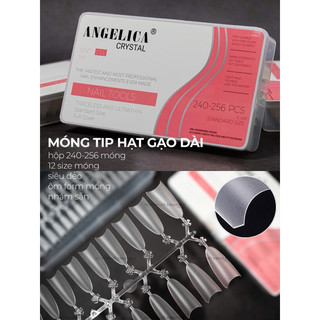(Móng Típ) Form Nhọn Đục( dùng đắp Gel,đắp Bột), Móng tip Angelica - mina nail