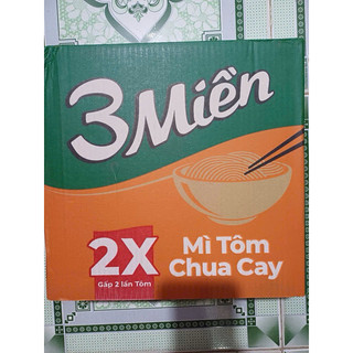 Mì ba miền chua cay thùng 30gói