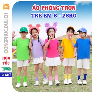[Trẻ em] Áo phông, áo thun cotton nhiều màu sắc mềm mịn, chất vải đẹp cho bé đủ size từ 8-28kg