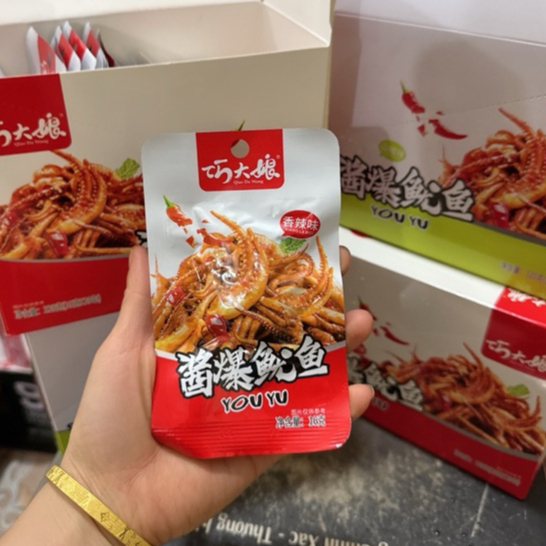 Combo 5 Gói Râu Tuộc Nướng Giòn Kiều Đại Nương 16gr