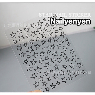 sticker dán móng nail hình ngôi sao
