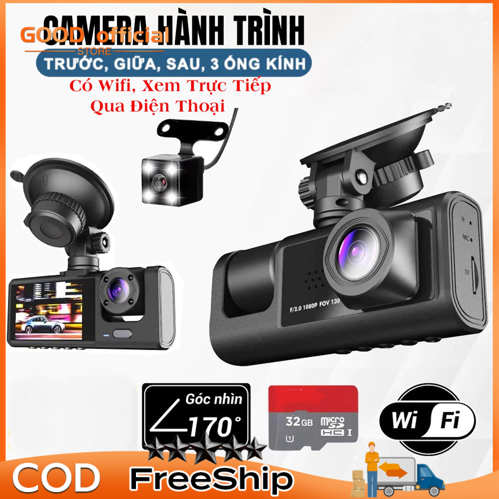 Camera Hành Trình Ô Tô Wifi Kết Nối Trực Tiếp