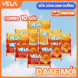   COMBO 10 GÓI SANDWICH  Bánh Sandwich Chà Bông và Chà Bông Cay thơm mềm - tiện lợi - dinh dưỡng 