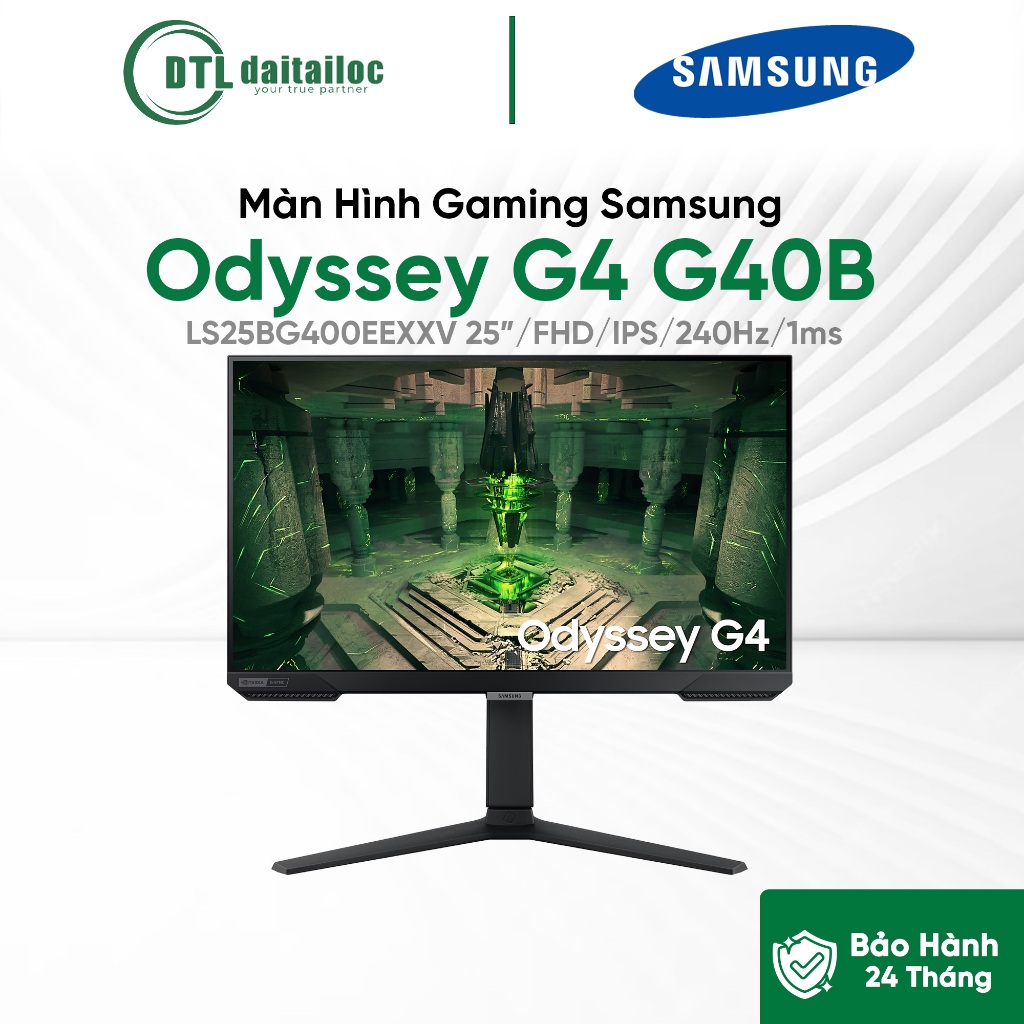 Màn hình gaming Samsung Odyssey G4 G40B 25inch FHD IPS 240Hz 1Ms  LS25BG400EEXXV | Chính Hãng | Bảo 