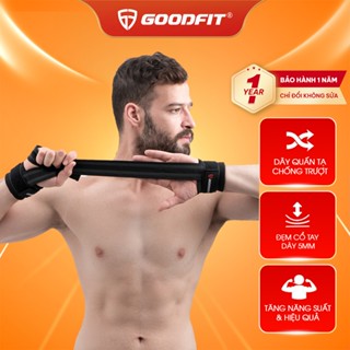 Dây kéo lưng tập gym Lifting Straps kết hợp quấn cổ tay GoodFit GF731LS dây kéo hỗ trợ Deadlift, kéo tạ, lên xà