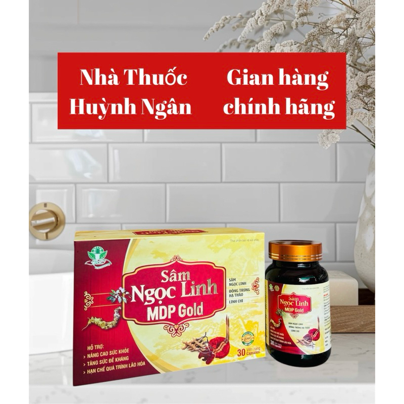 Viên uống Sâm Ngọc Linh MDP Gold (hộp 1 lọ x 30 viên)