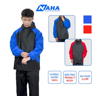 [ Bán Lẻ ] quần áo mưa 2 lớp cao cấp nam nữ, chống thấm nước, chắn gió, NAHA
