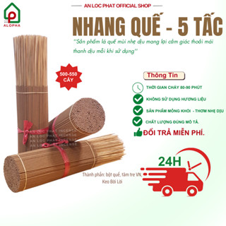 [1KG] Nhang Quế 5 Tấc, Thơm Dịu Nhẹ, Mỏng Khói - An Lộc Phát