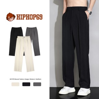 Quần Âu Nam Dáng Suông Cạp Chun, Quần Tây Ống Rộng Hách Dáng Vải Vintex Co Dãn Nhẹ Thoáng Khí Q087